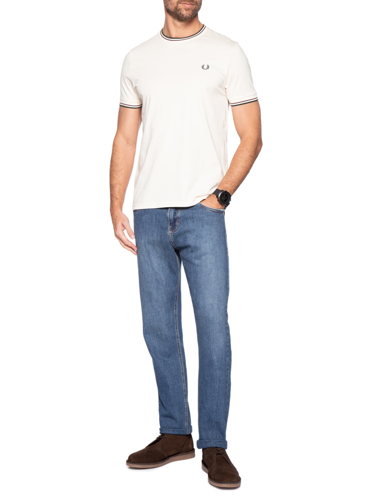 Bota Masculina Hawley Suede Marrom Fred Perry
