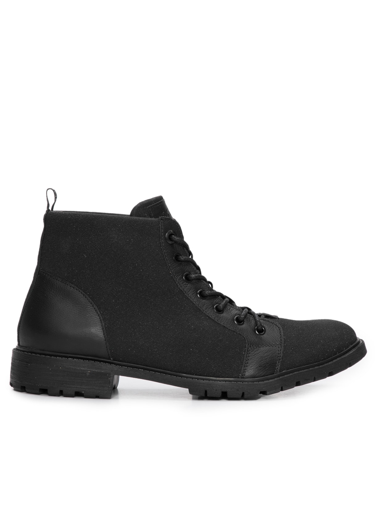 Bota Masculina Lace To Toe - Preto