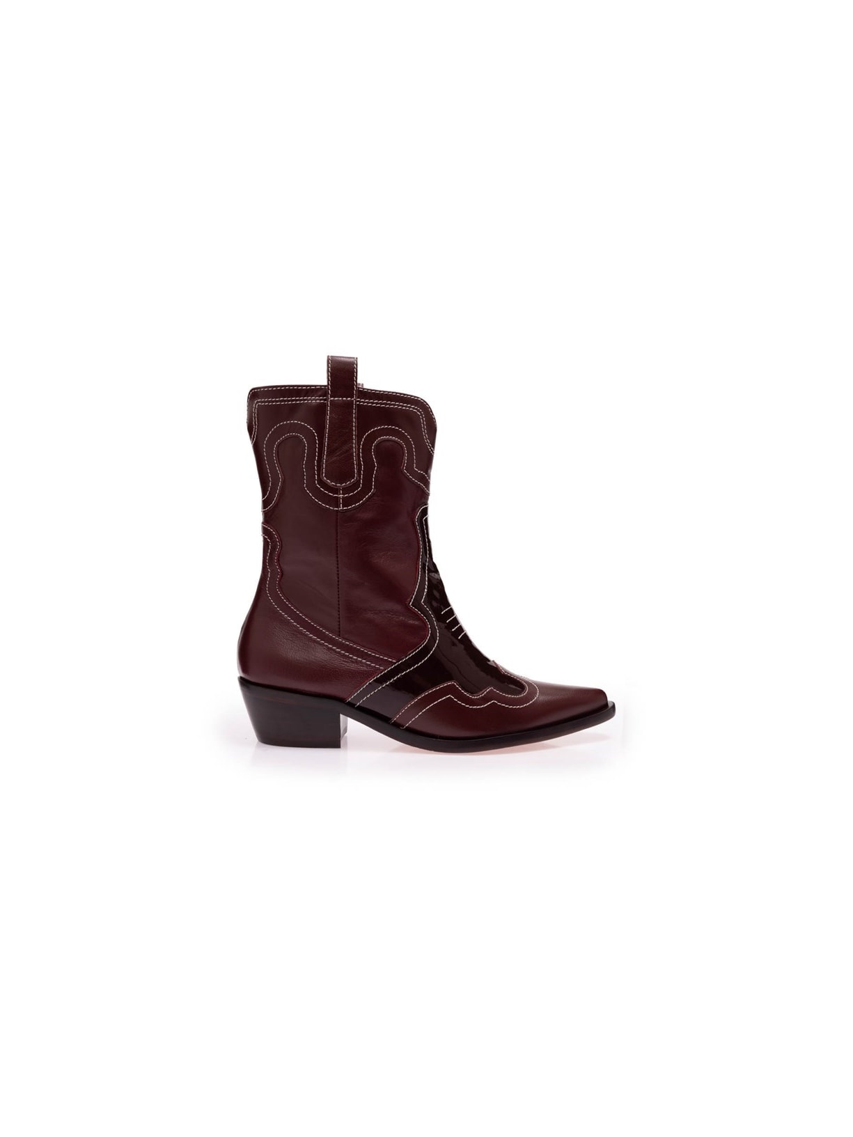 Bota Western Couro Tay Cereja