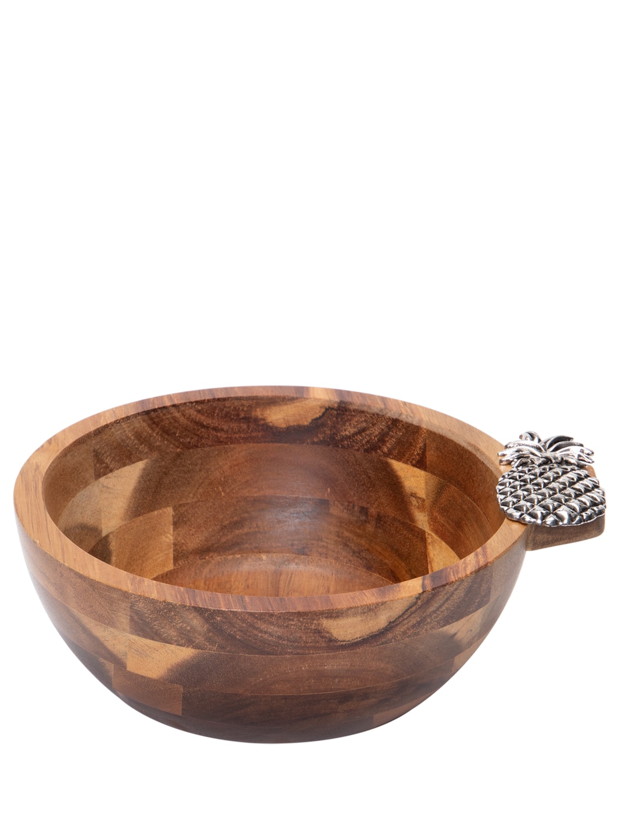 Bowl Acácia Abacaxi Em Madeira 1 Peça Marrom '2Home