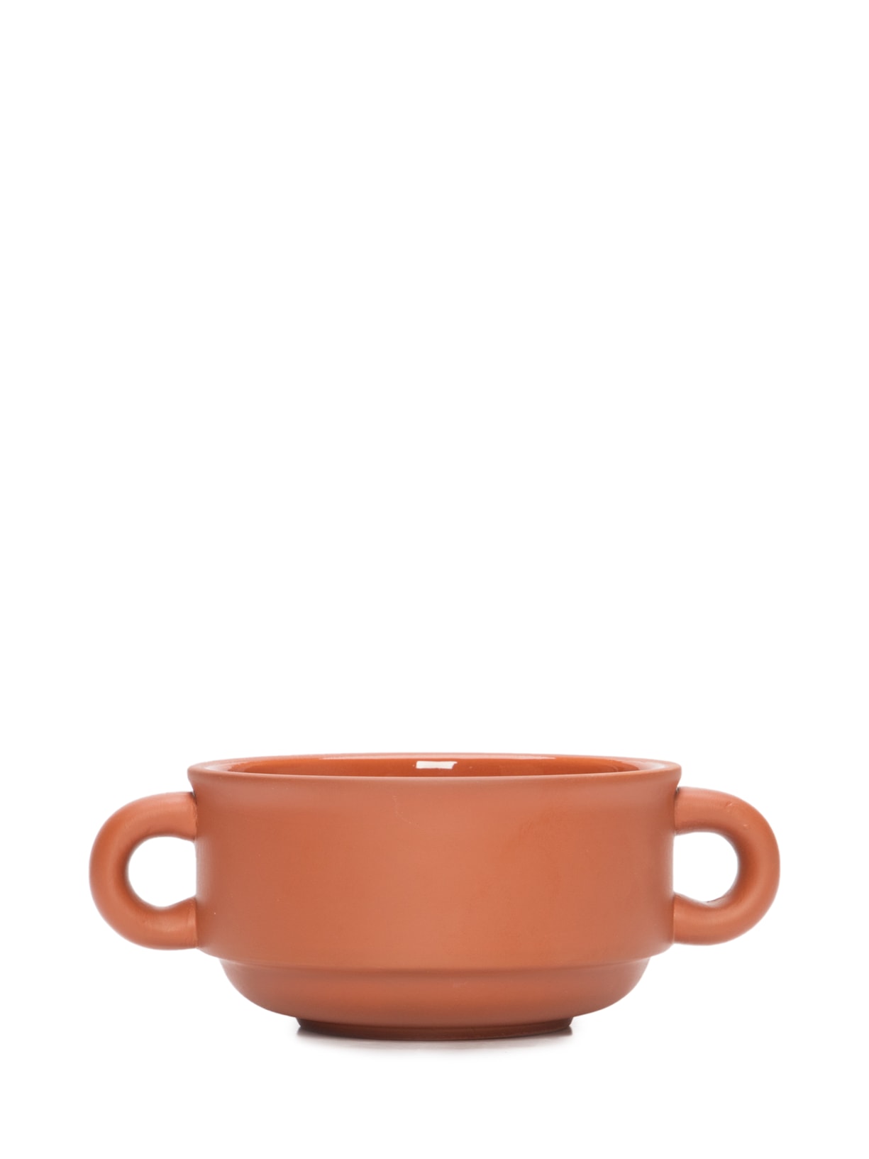 Bowl Taverna Com Alça 380ml Em Cerâmica - Marrom