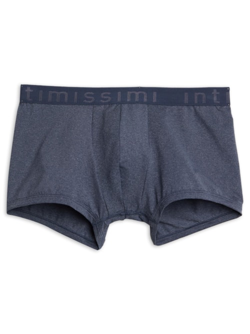 Boxer De Microfibra Com Logotipo - Azul