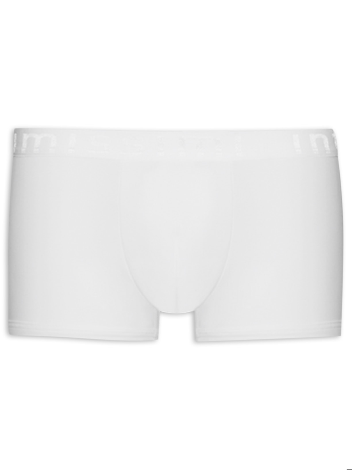 Boxer De Microfibra Com Logotipo - Branco