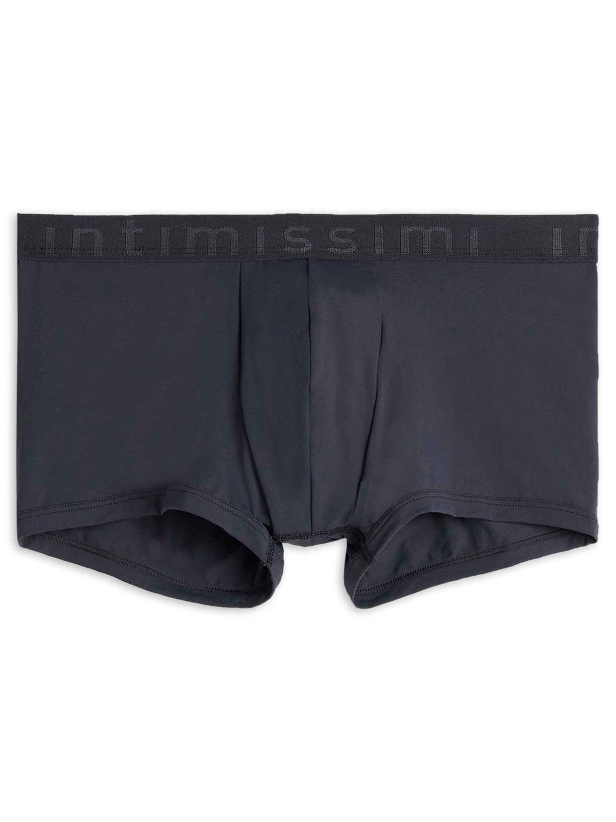 Boxer De Microfibra Com Logotipo - Cinza