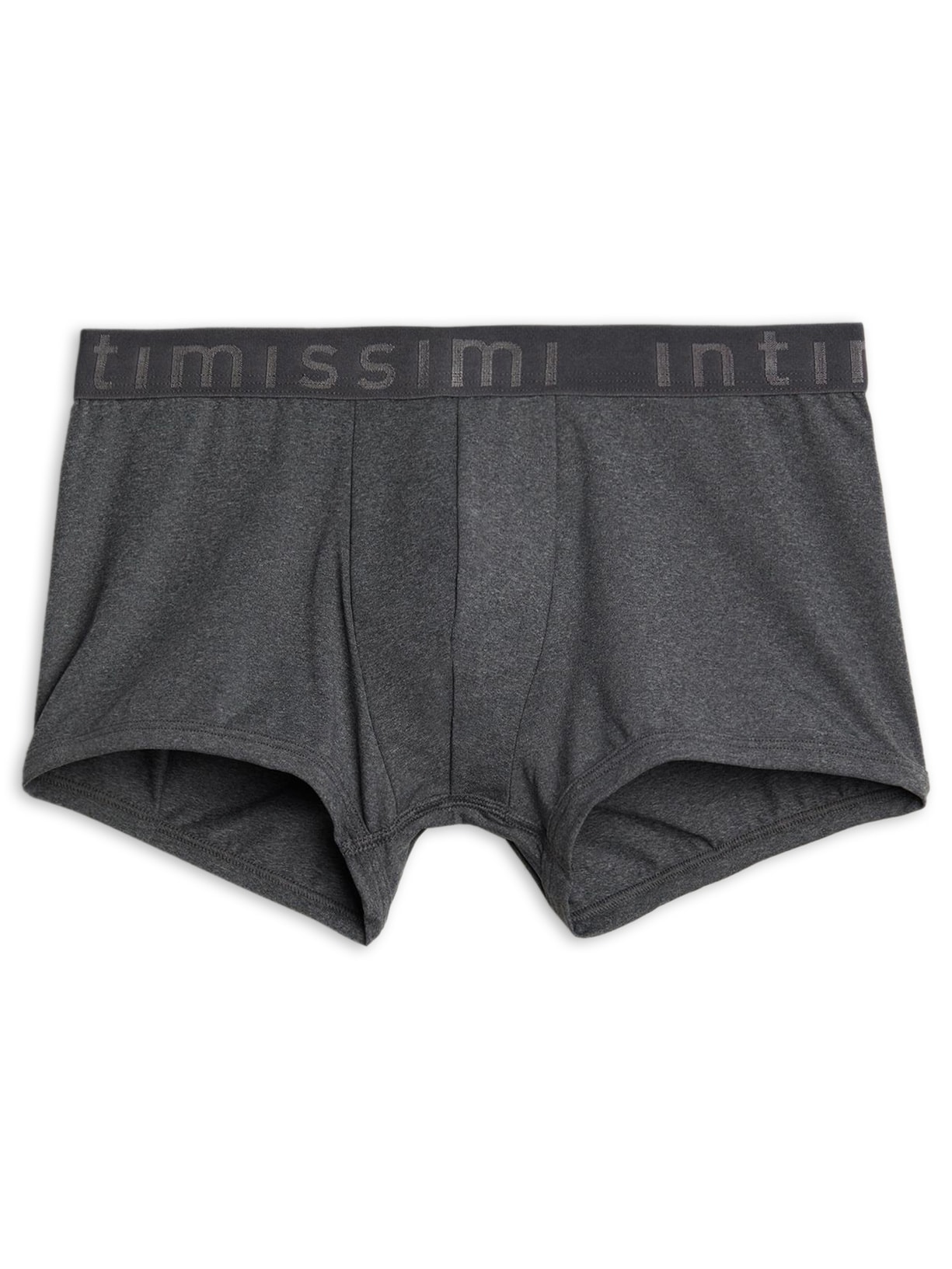 Boxer De Microfibra Com Logotipo - Cinza