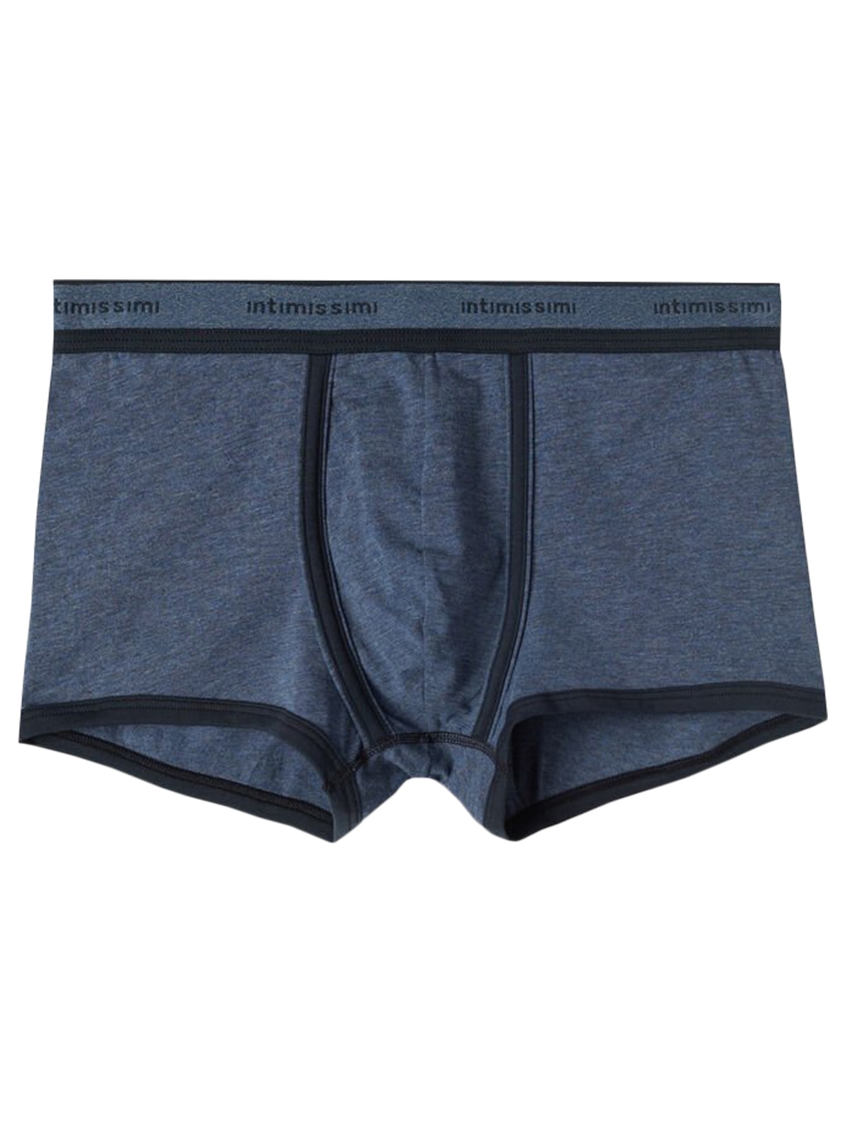 Boxer Em Algodão Supima® Elasticizado Com Logotipo - Azul