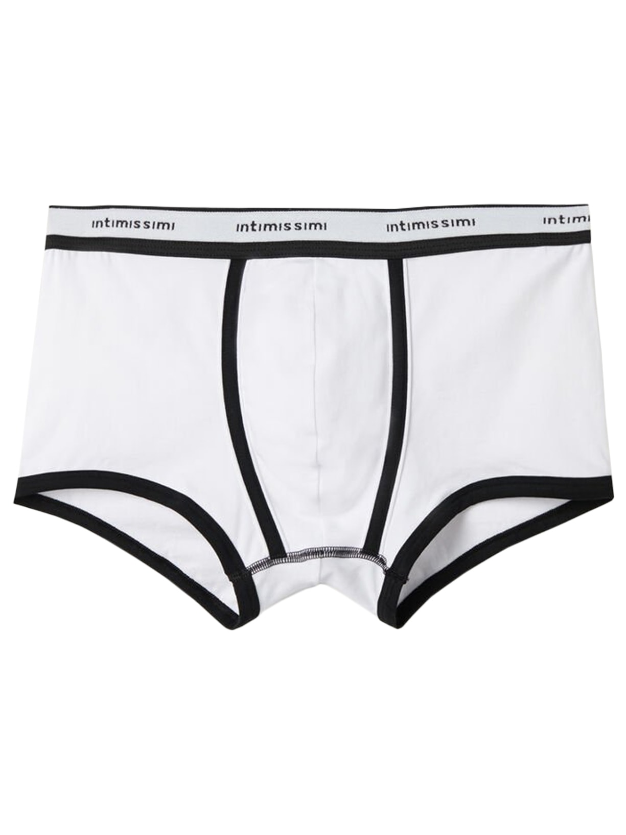 Boxer Em Algodão Supima® Elasticizado Com Logotipo - Branco
