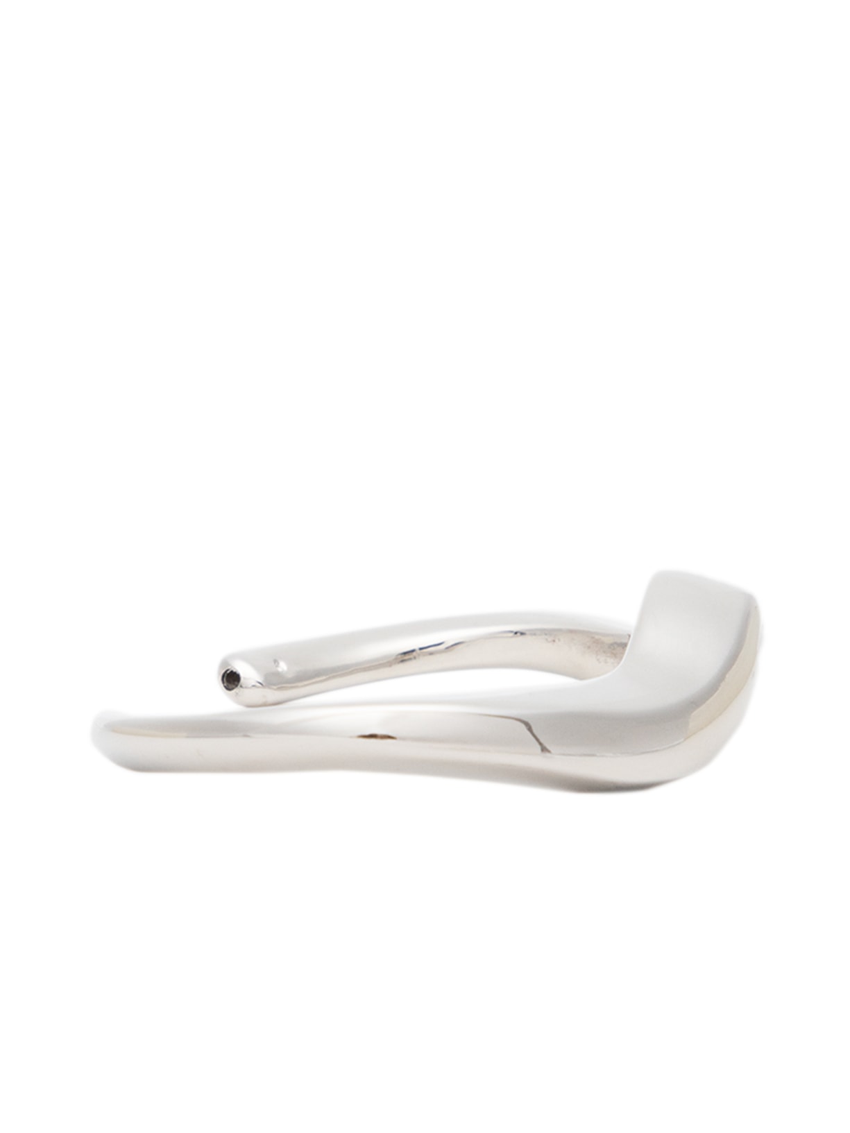 Bracelete Feminino Aberto Disforme Fino Wild Met Prata Nádia Gimenes