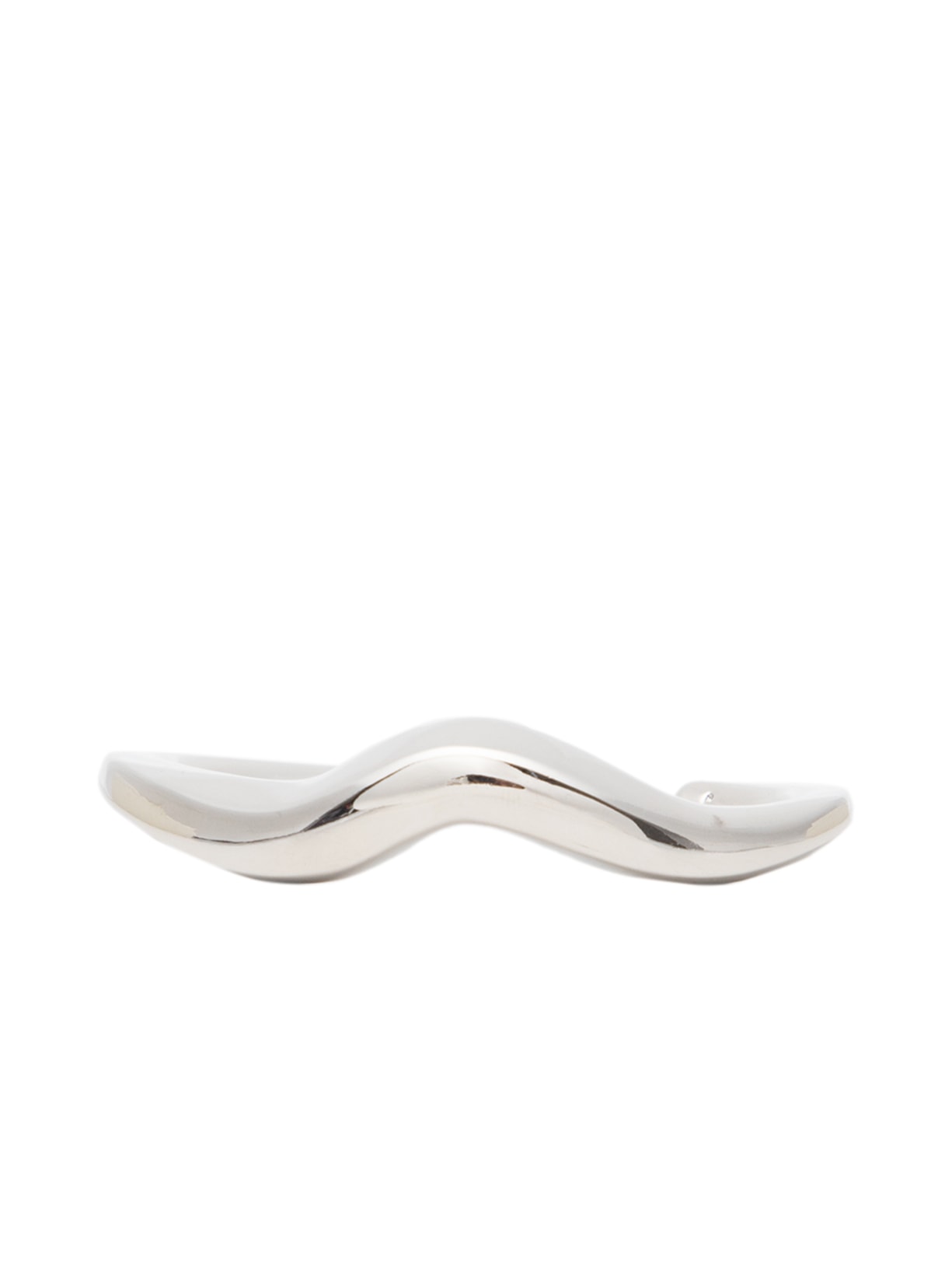 Bracelete Feminino Aberto Disforme Fino Wild Met Prata Nádia Gimenes