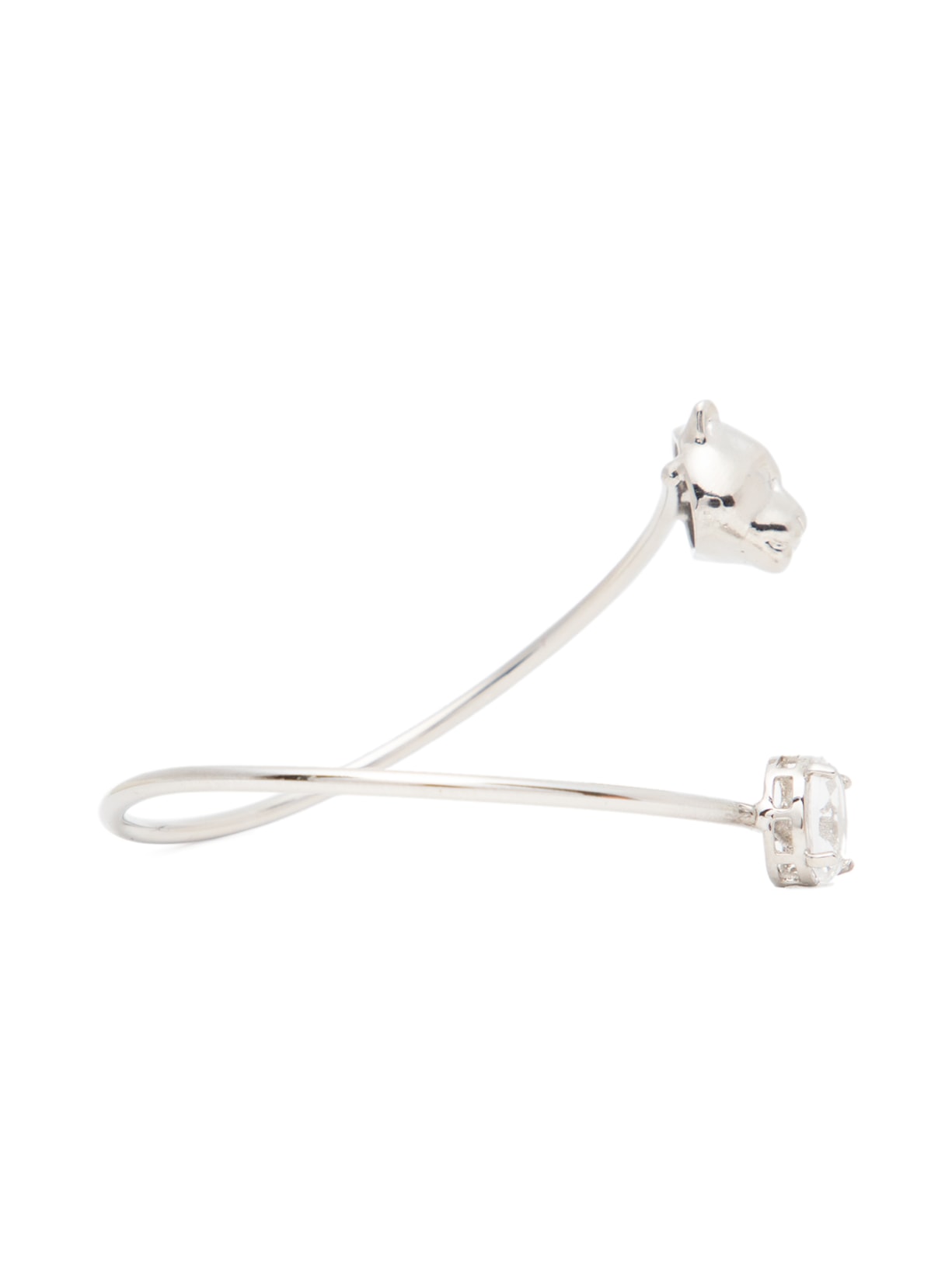 Bracelete Feminino Aro Mini Leopardo Eclipse Prata Nádia Gimenes