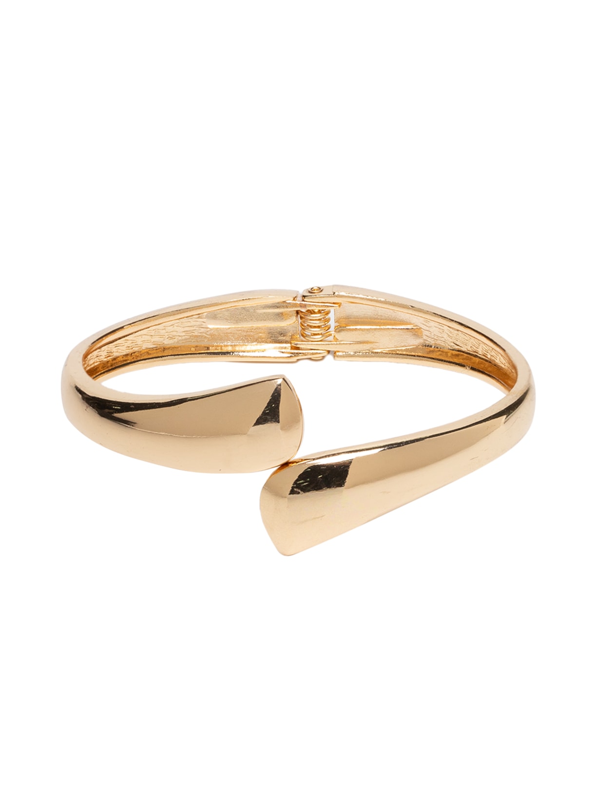 Bracelete Feminino Assimétrico De Metal - Dourado