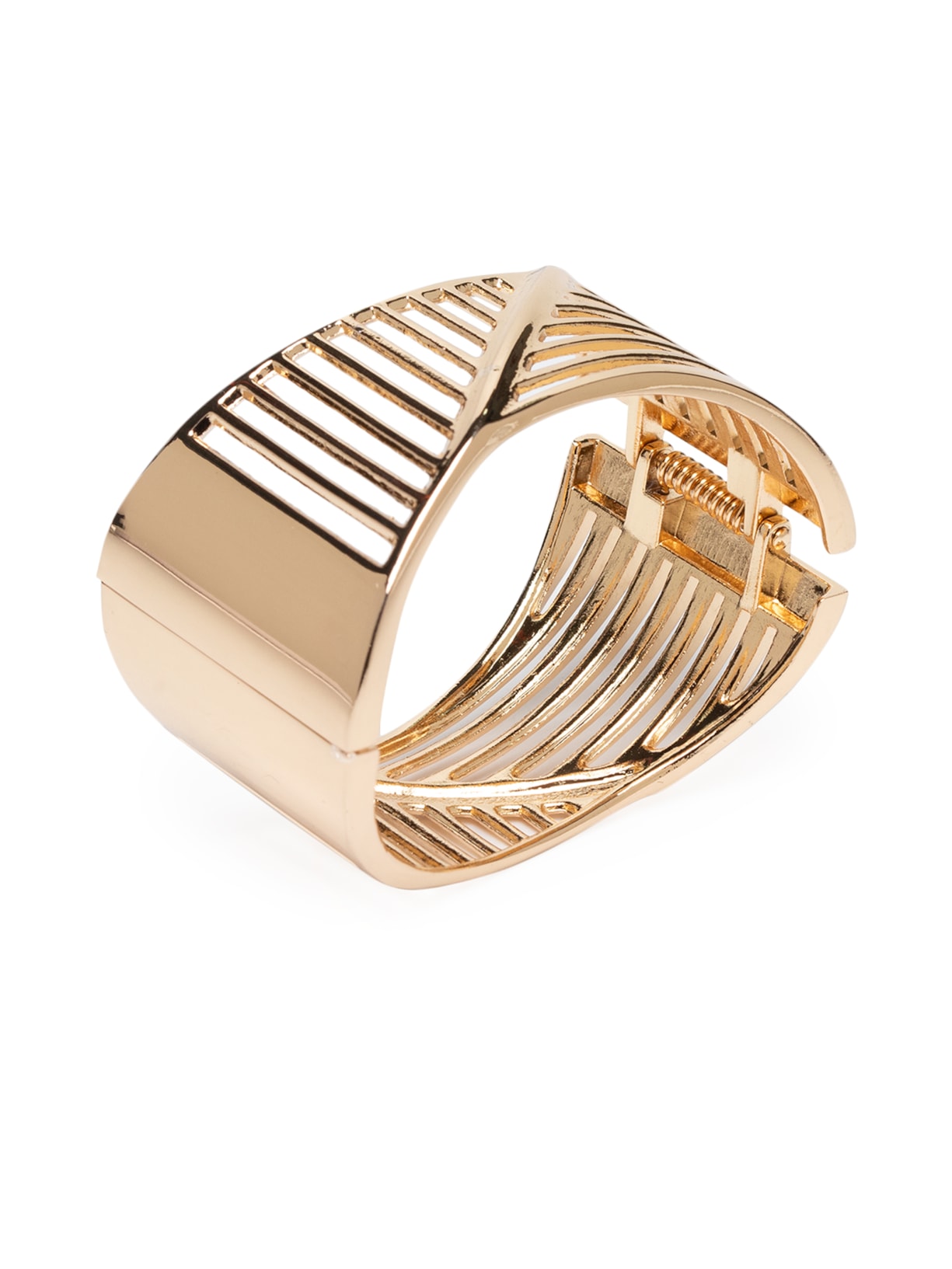 Bracelete Feminino Assimétrico Dourado Basiq