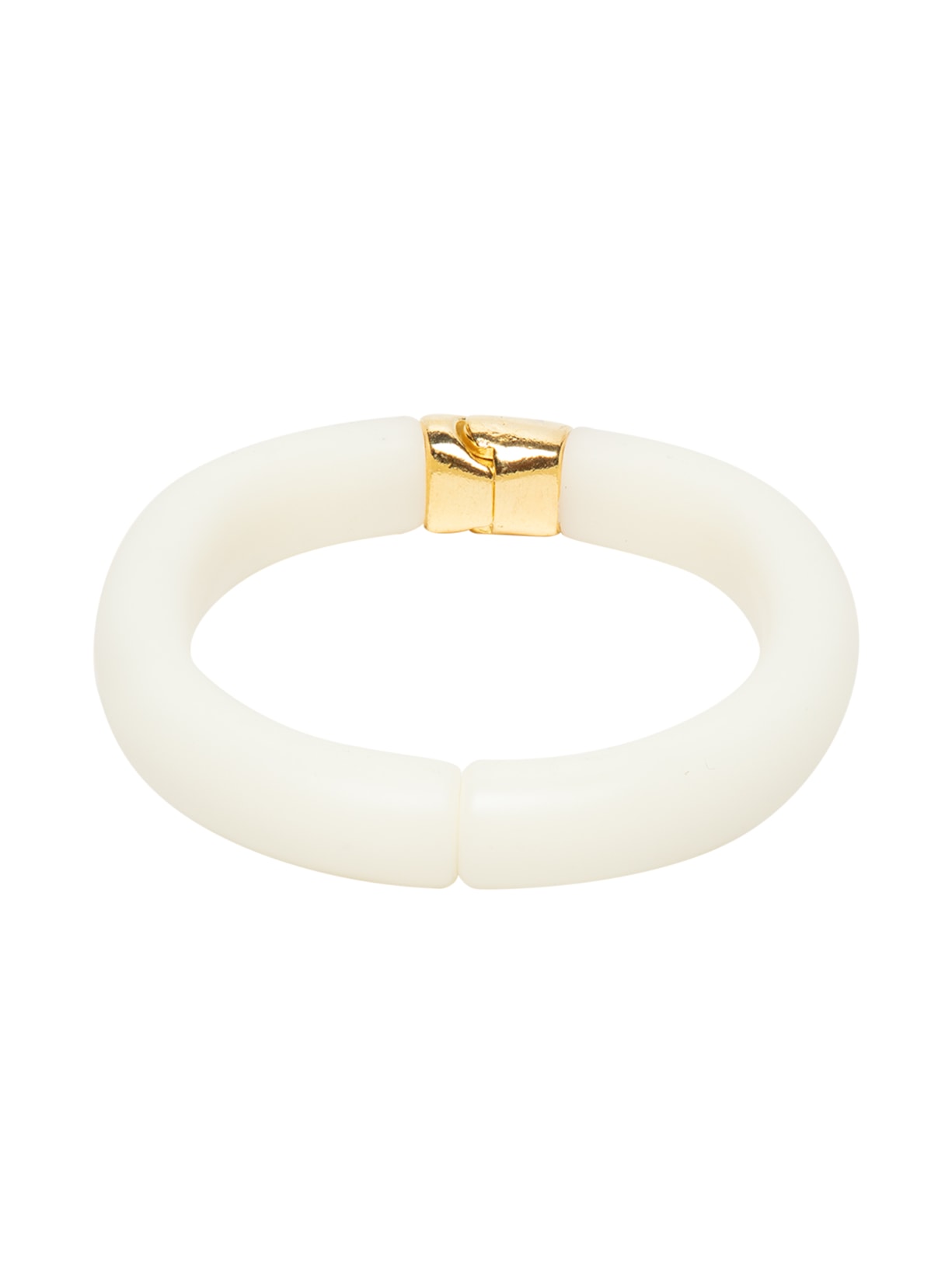 Bracelete Feminino De Resina Com Mola - Off White