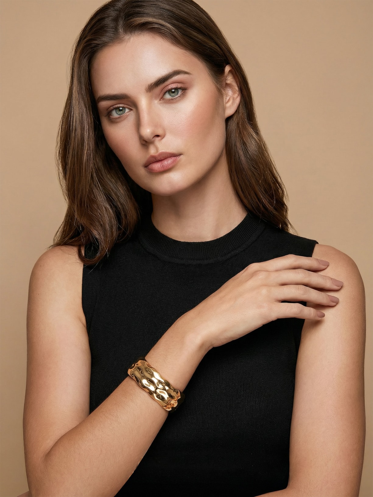 Bracelete Feminino Dourado Market 33
