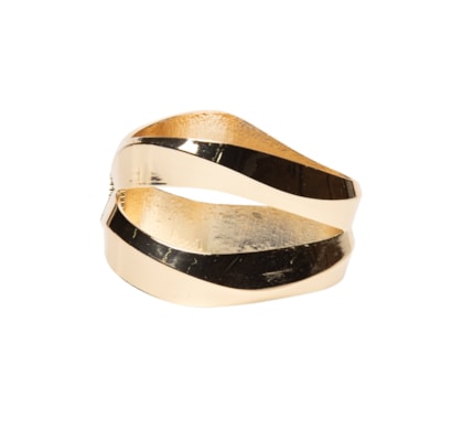 Bracelete Feminino Efeito Duplo - Dourado