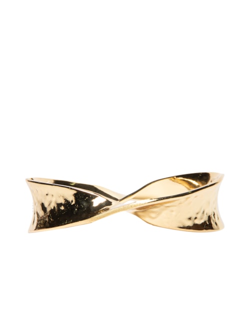 Bracelete Feminino Fino Torcido - Dourado
