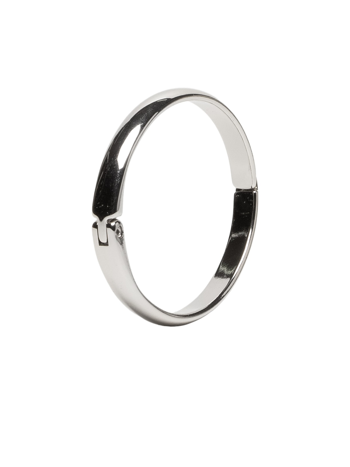 Bracelete Feminino Fita Oval Prateado Andressa Delamuta