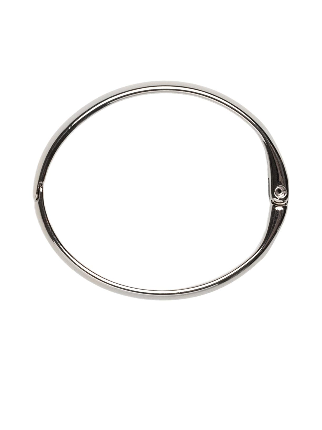Bracelete Feminino Fita Oval Prateado Andressa Delamuta