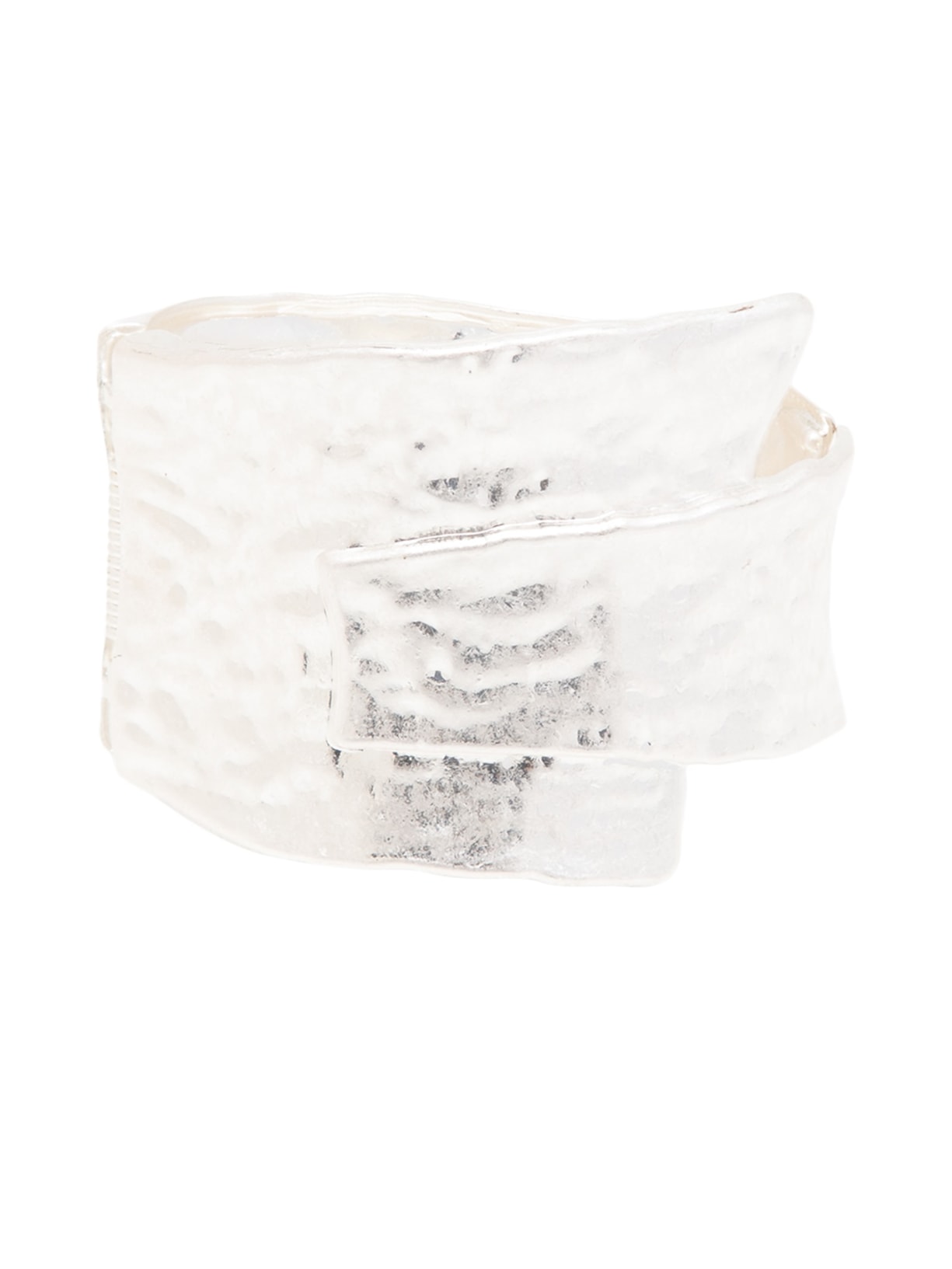 Bracelete Feminino Martelado Fosco - Prata