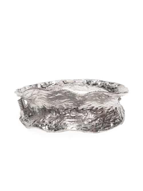 Bracelete Feminino Martelado - Prateado