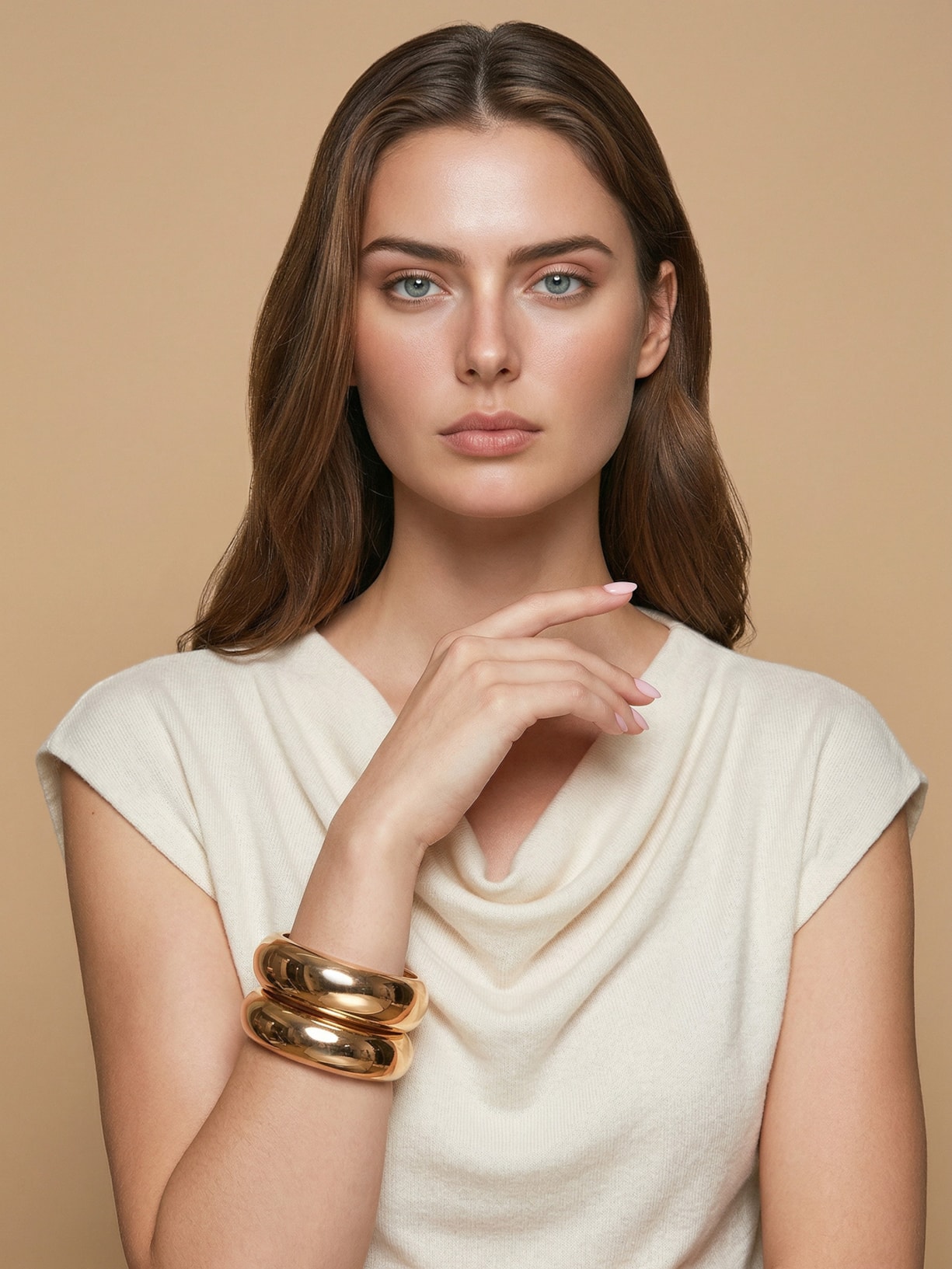 Bracelete Feminino Maxi Dourado '2Essential