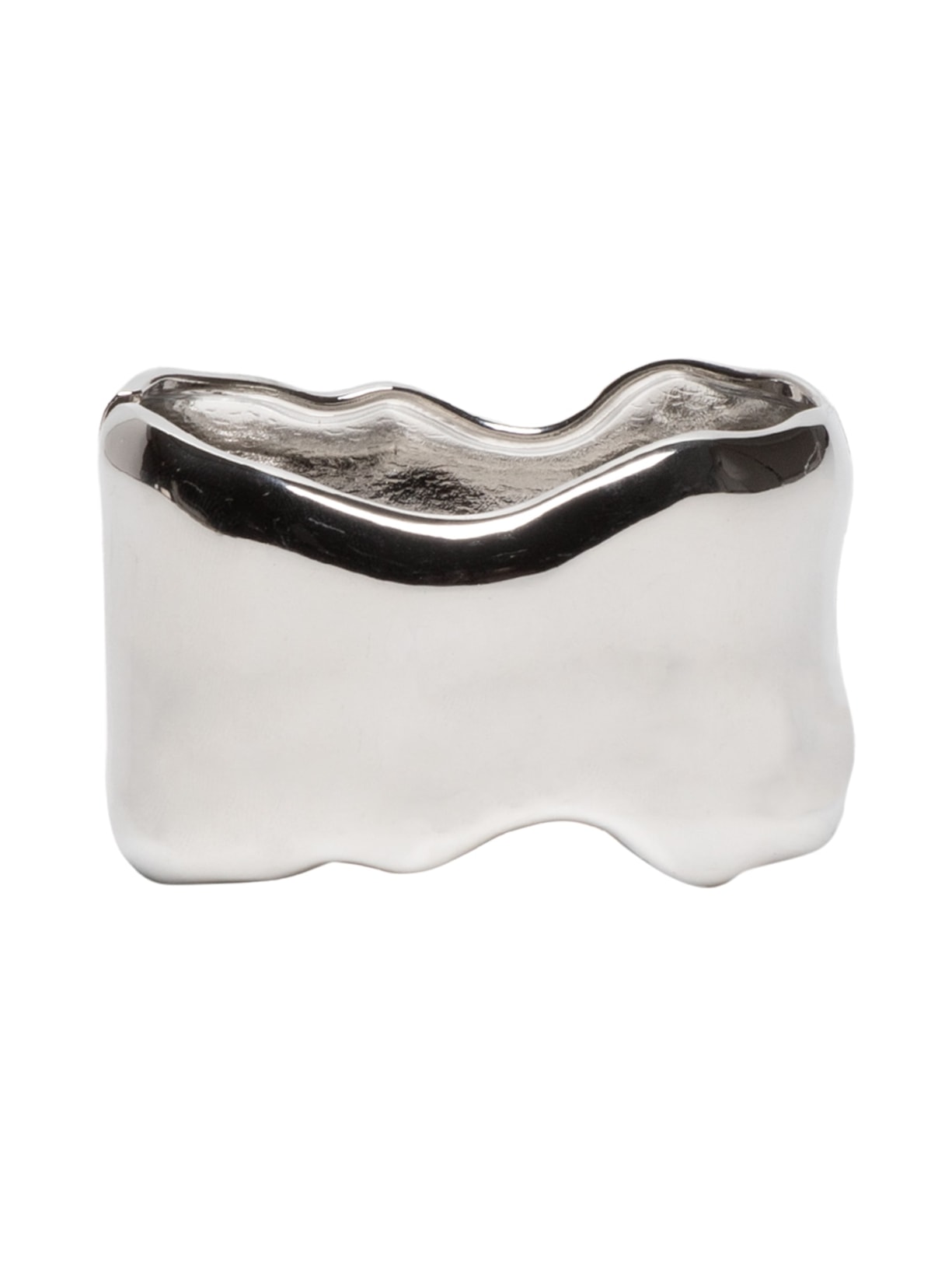 Bracelete Feminino Maxi Irregular - Prateado