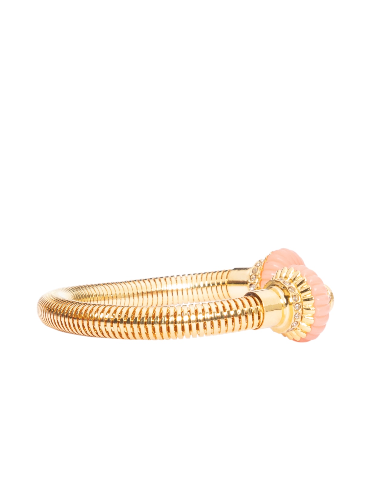 Bracelete Feminino Mola Lamparina Em Metal Ouro Nádia Gimenes