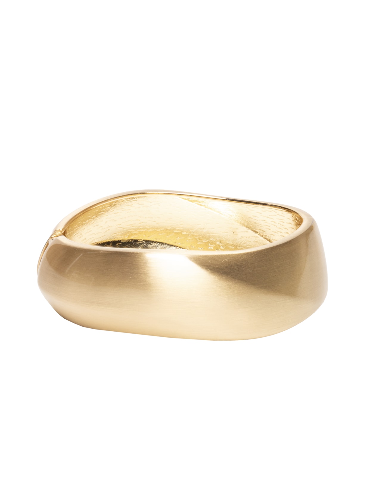 Bracelete Feminino Orgânico Metal Fosco Dourado '2Essential