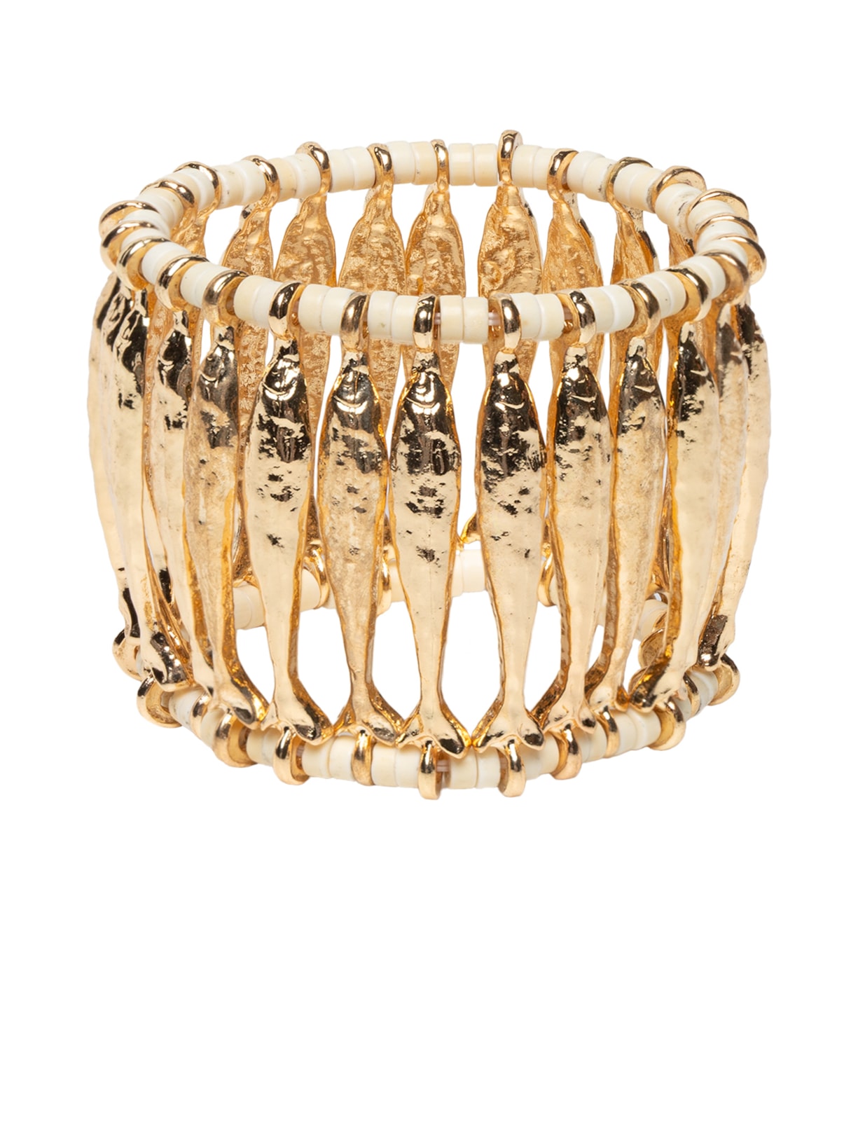 Bracelete Feminino Temático Orgânico Temático Oceano - Dourado