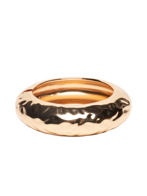 Bracelete Feminino Texturizado - Dourado