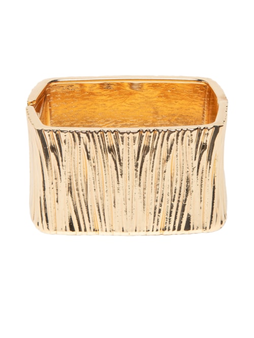 Bracelete Feminino Texturizado - Dourado