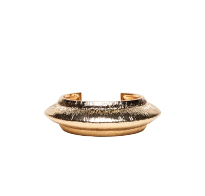 Bracelete Feminino Texturizado - Dourado