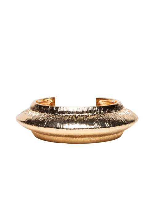 Bracelete Feminino Texturizado - Dourado