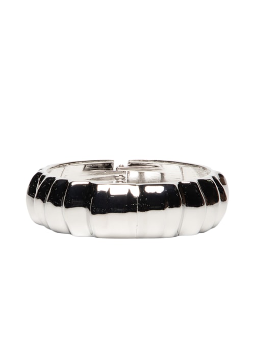 Bracelete Feminino Texturizado - Prateado