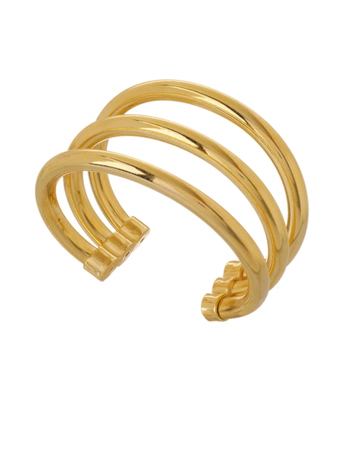 Bracelete Feminino Trio Peão Metal - Dourado