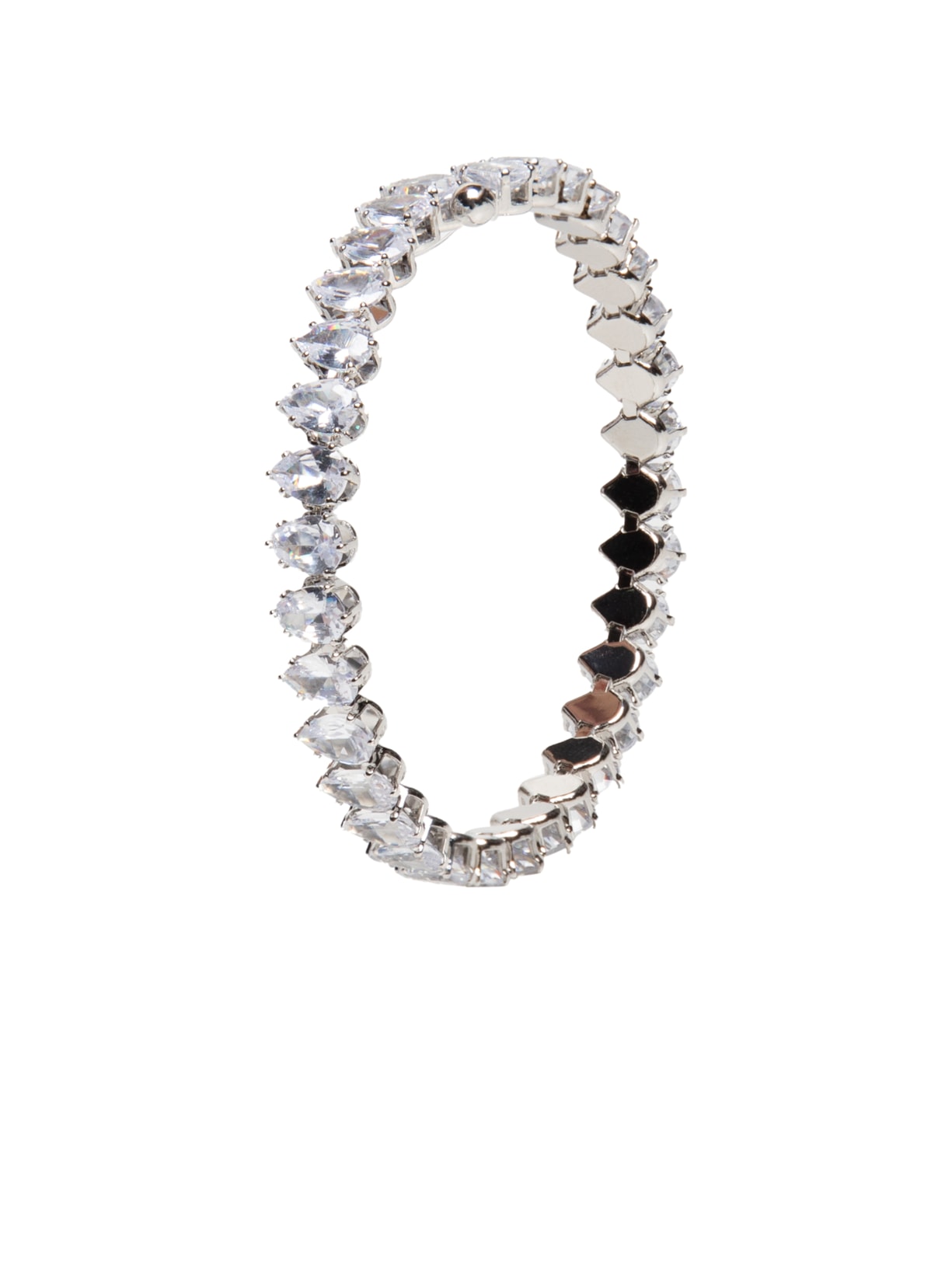 Bracelete Feminino Zircônia Prateado Market 33