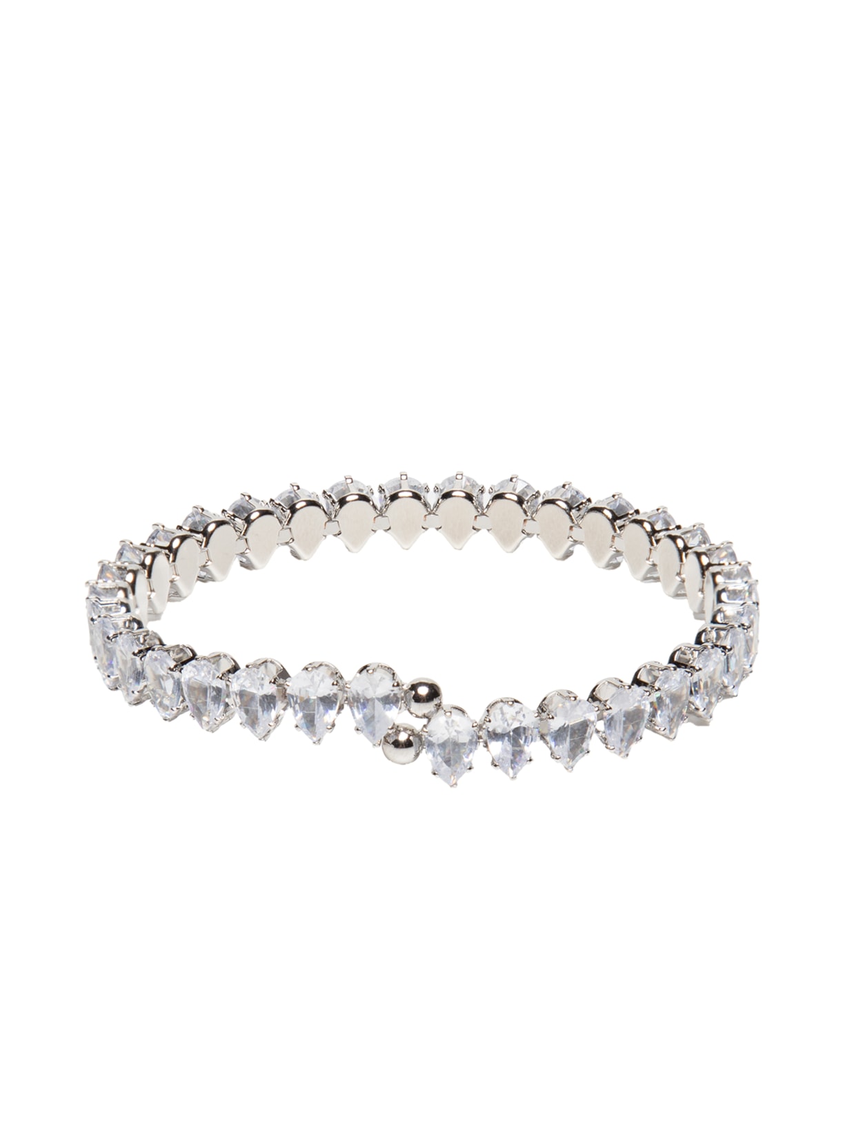 Bracelete Feminino Zircônia - Prateado