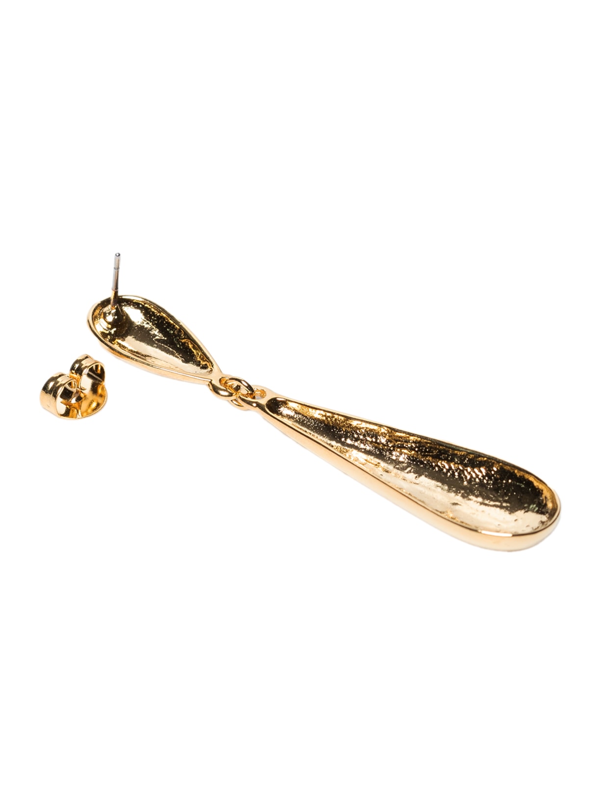 Brinco Feminina Gota Longo Dourado Lilac