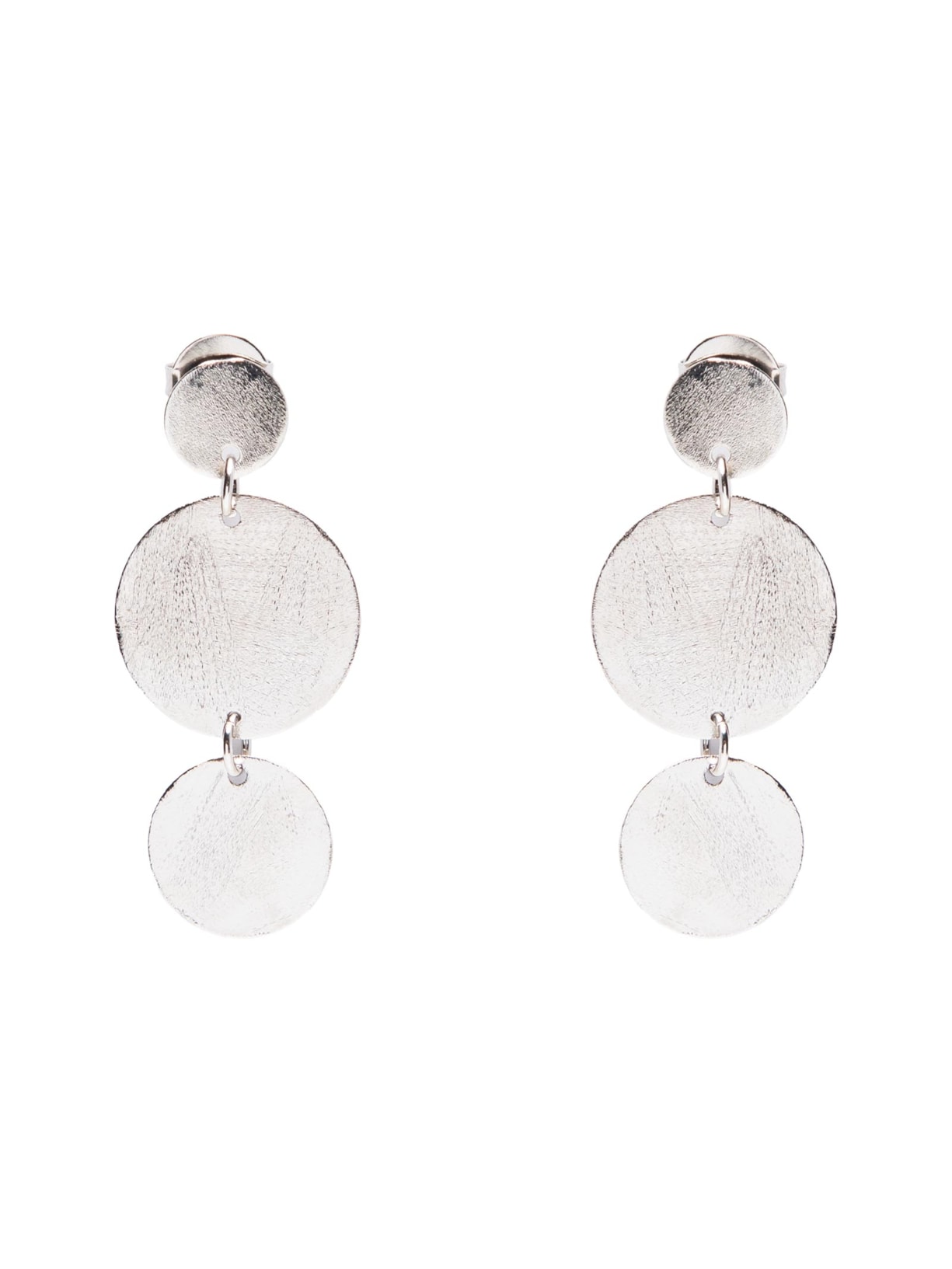 Brinco Feminino 3 Medalhas - Prata