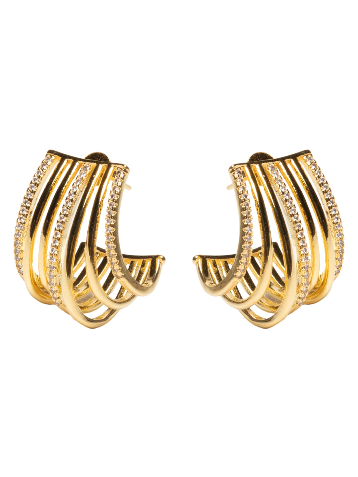 Brinco Feminino 7 Fios - Dourado