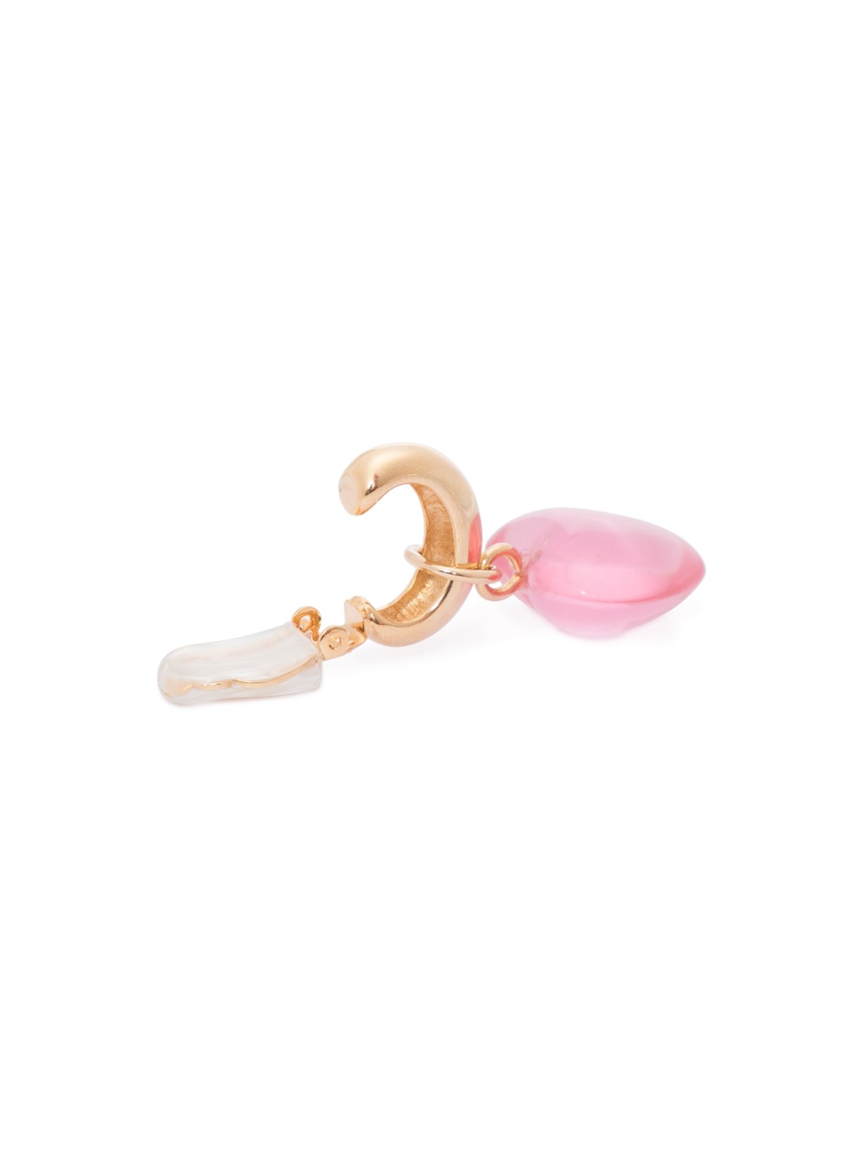 Brinco Feminino Argola água Coração Em Metal Ouro Rosana Bernardes + Maria Braz