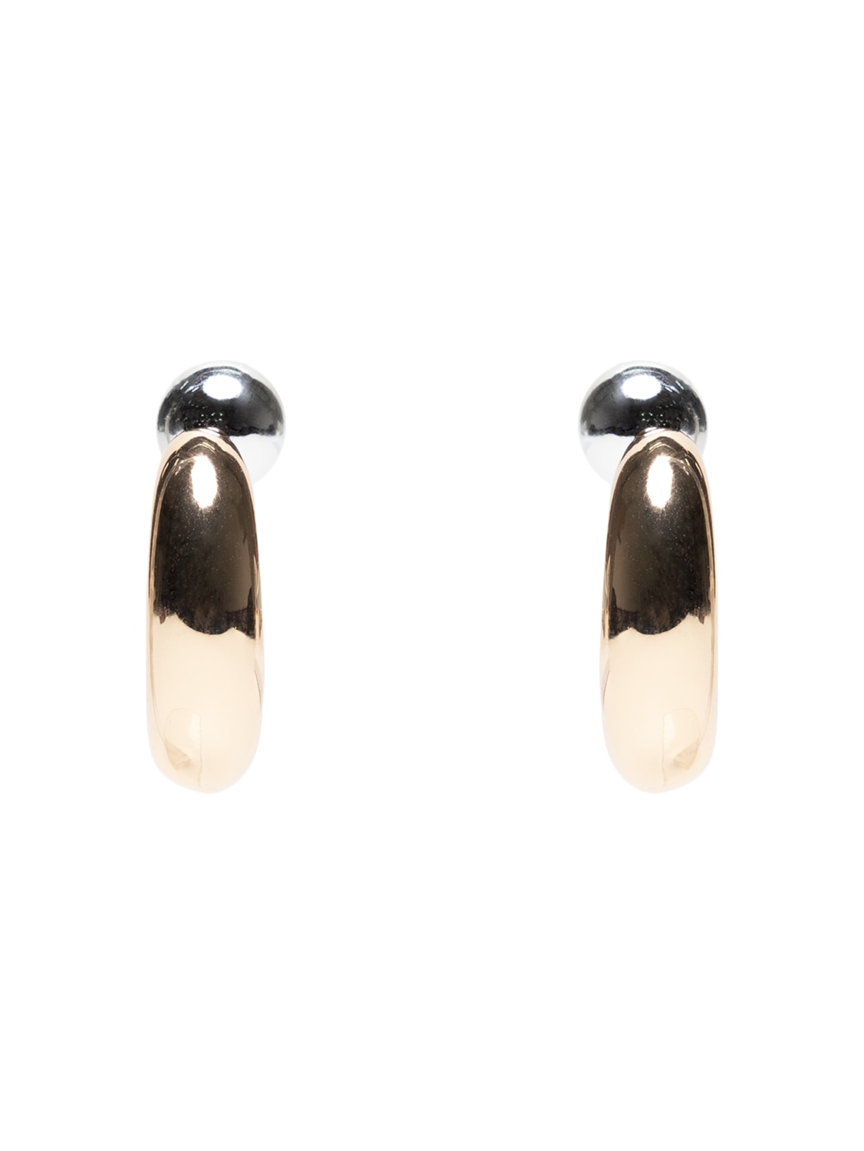 Brinco Feminino Argola Bicolor - Dourado