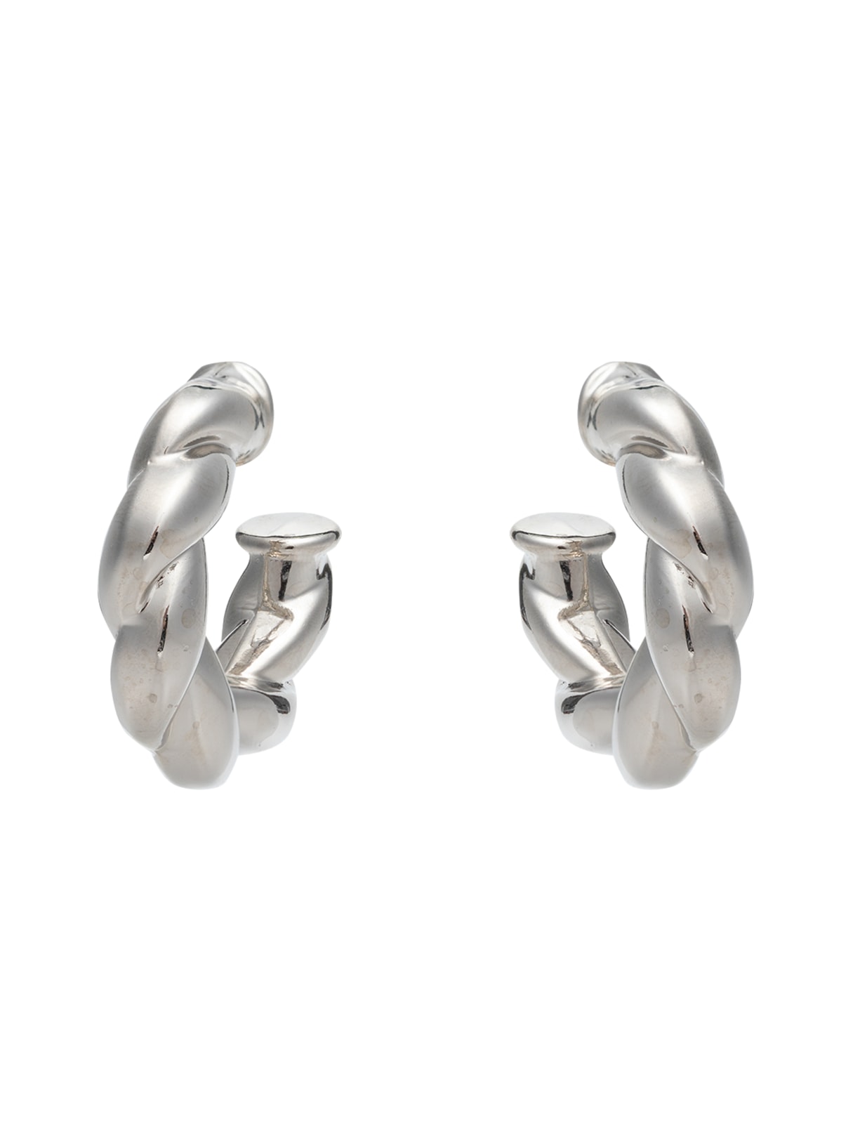 Brinco Feminino Argola Bojuda Torcida - Prata