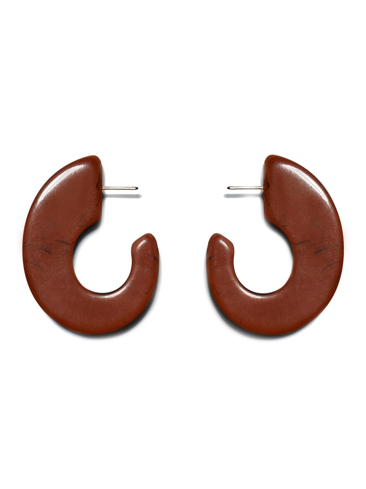 Brinco Feminino Argola Bold - Marrom