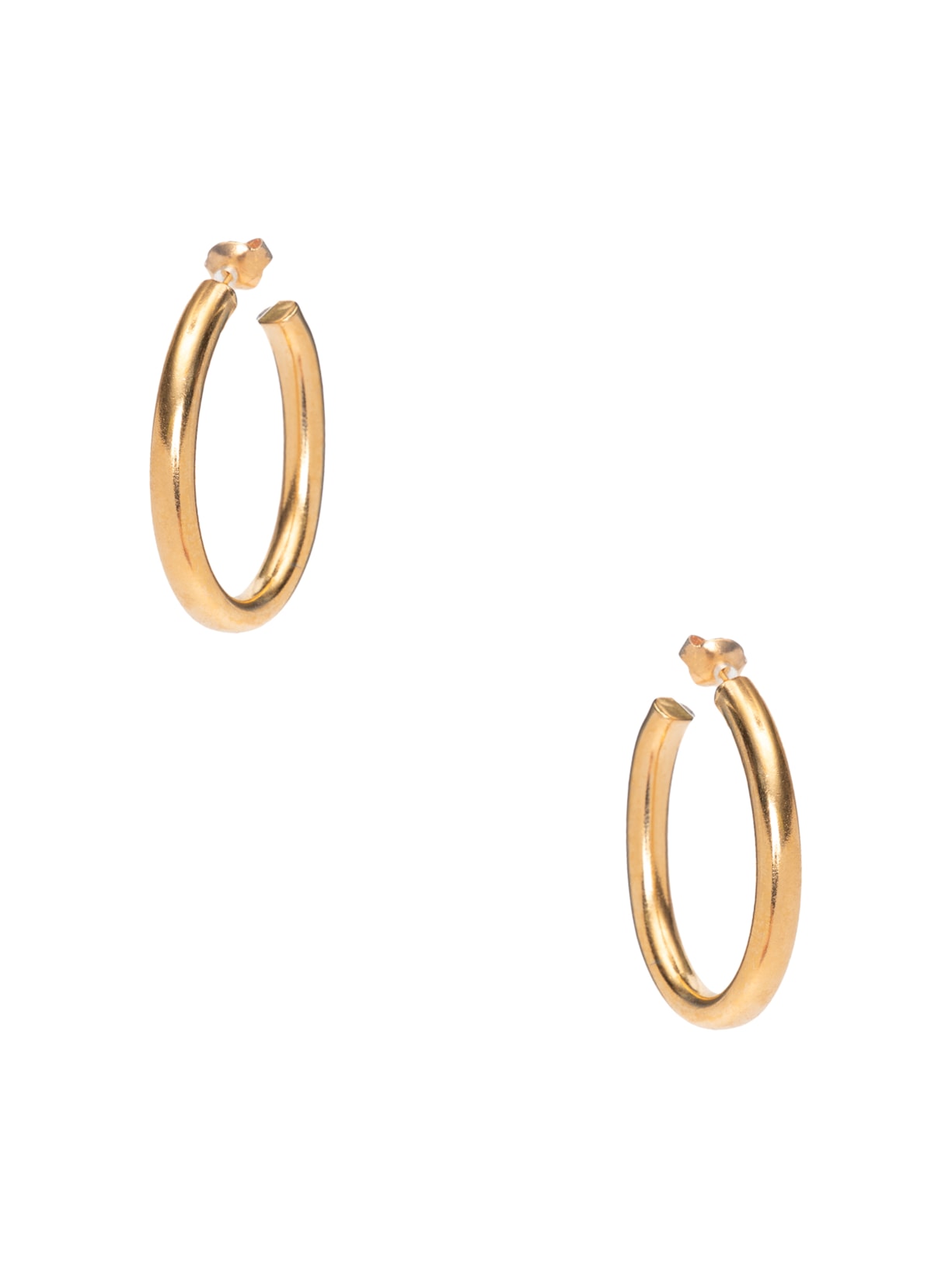 Brinco Feminino Argola Dourada Grande - Dourado