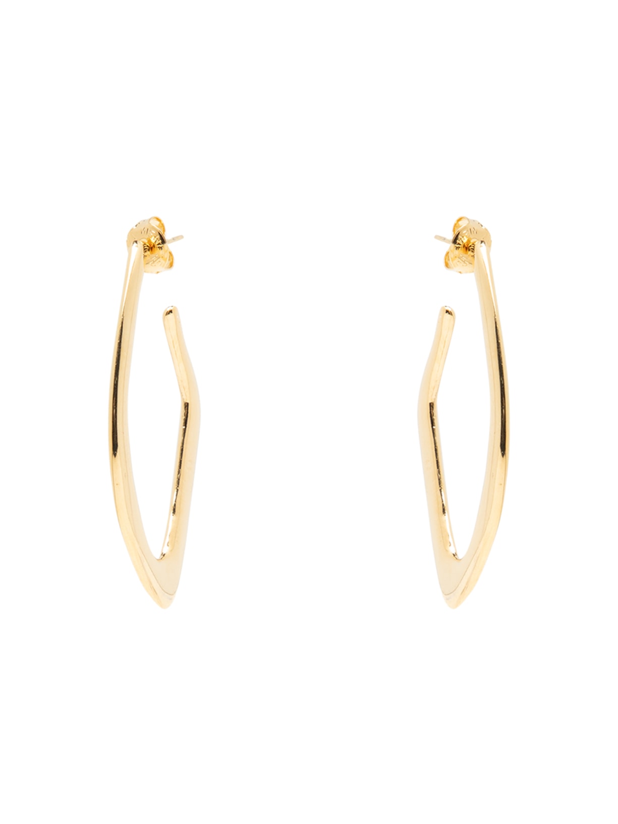 Brinco Feminino Argola Fio Angular Dourado Lenny Niemeyer