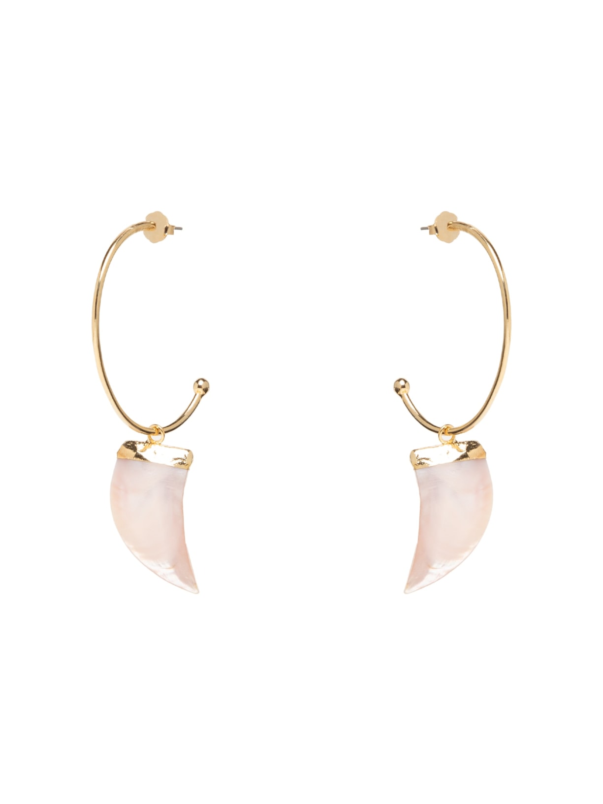 Brinco Feminino Argola Madrepérola Maresia - Dourado