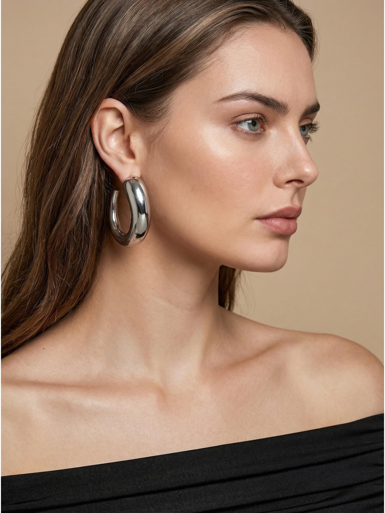 Brinco Feminino Argola Marina Prateado Erre