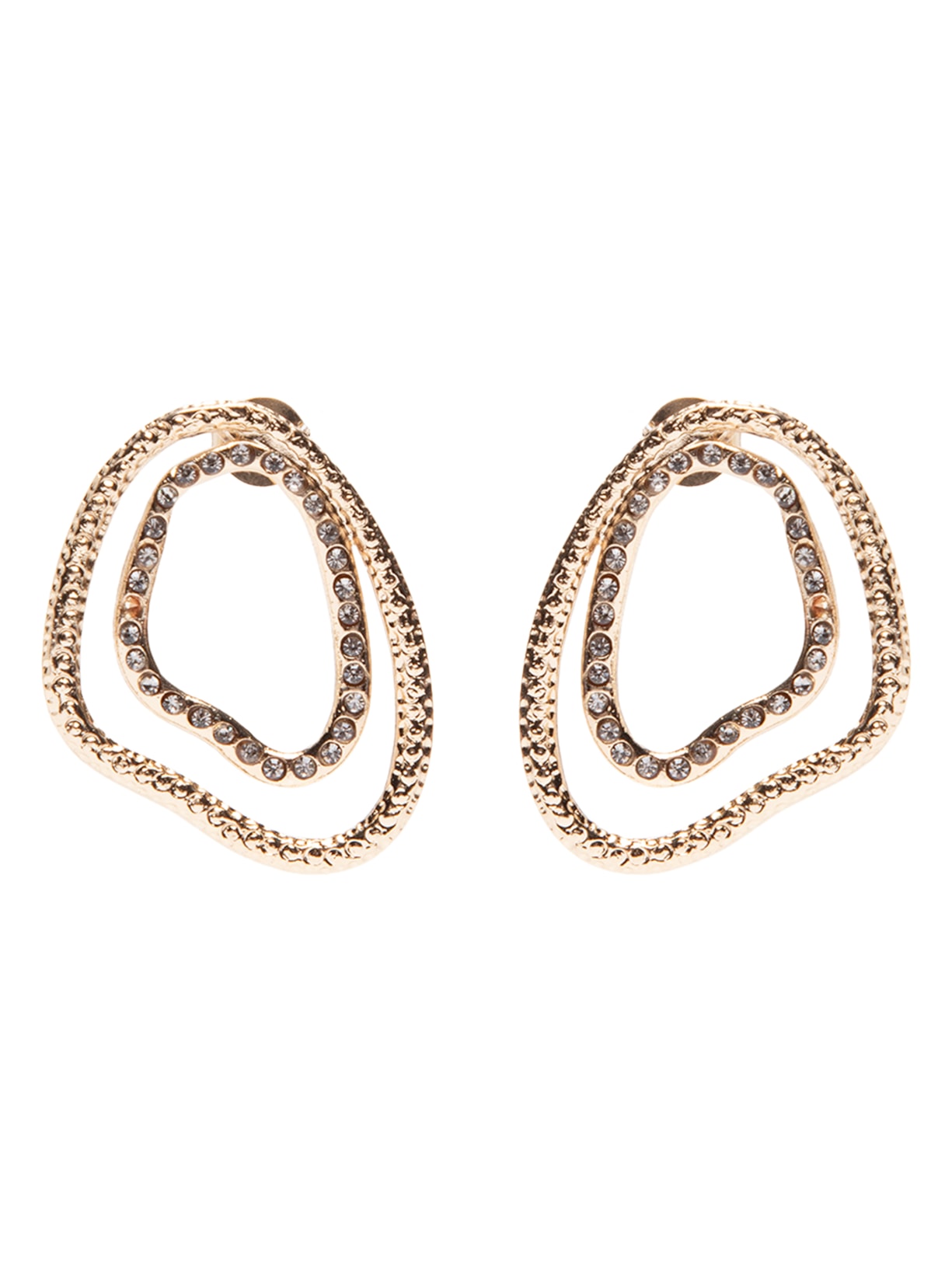 Brinco Feminino Argola Orgânica - Dourado