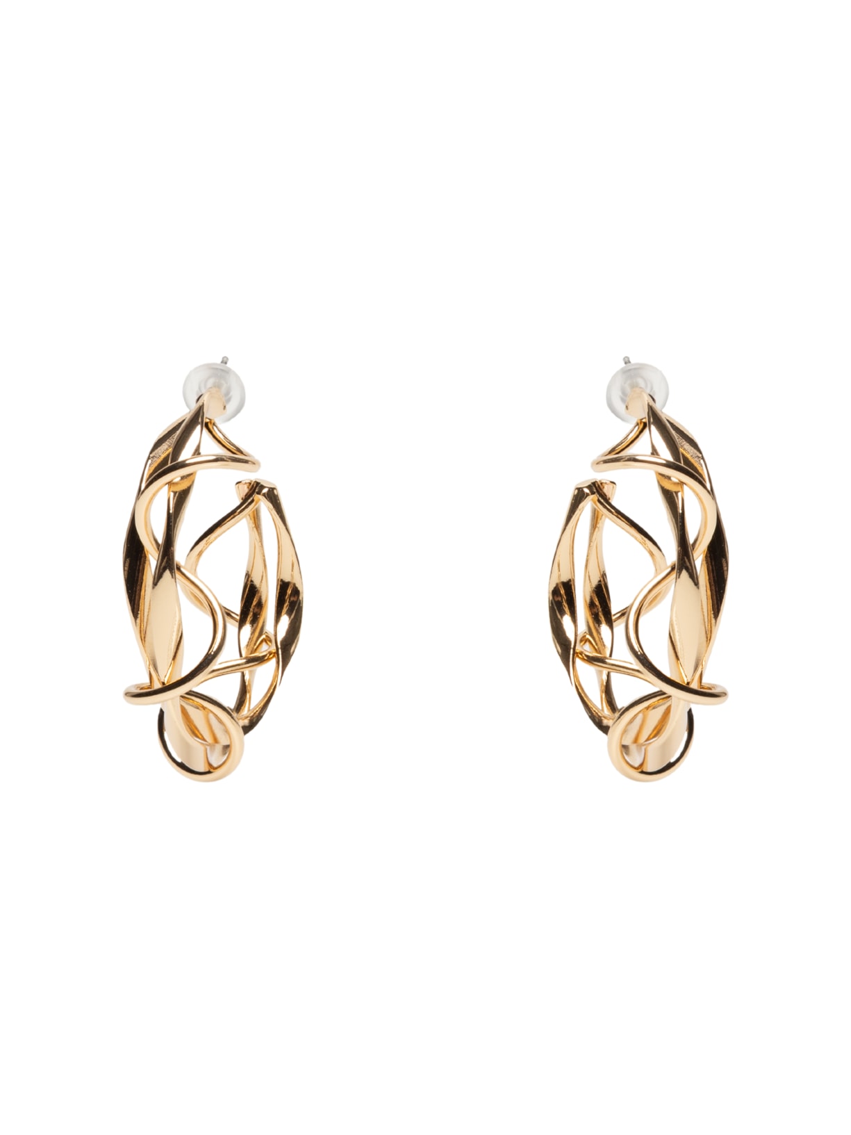 Brinco Feminino Argola Orgânica - Dourado